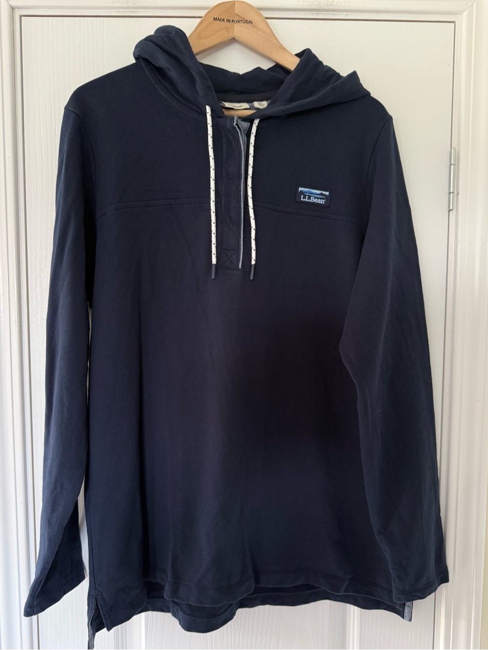 L.L. Bean Soft Cotton Rugby Hoodie Pullover